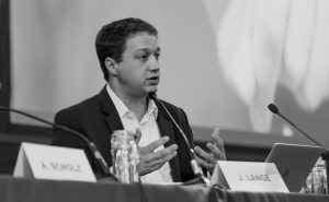 Black and White photo of Jory Lange